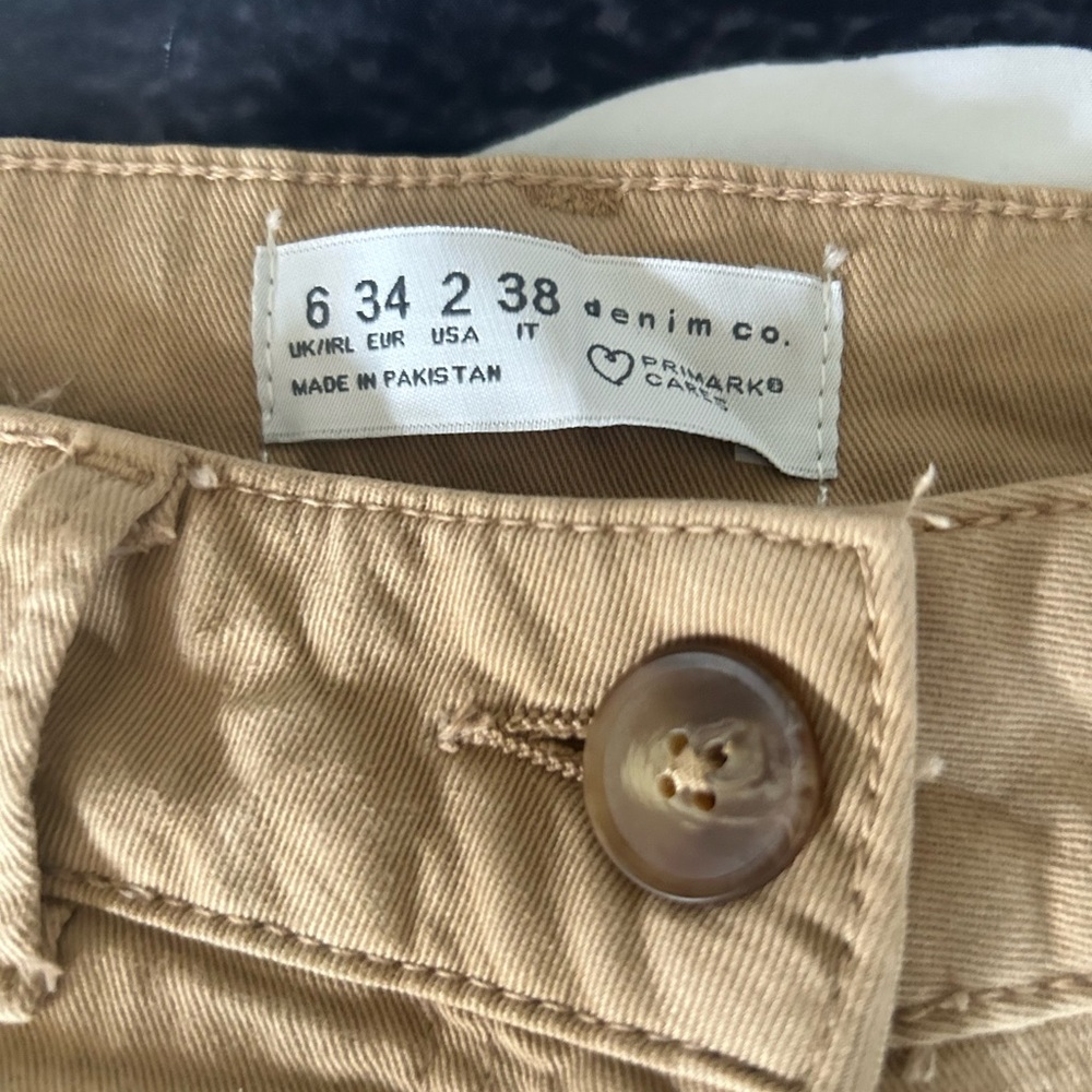 Khaki chinos from Primark worn once